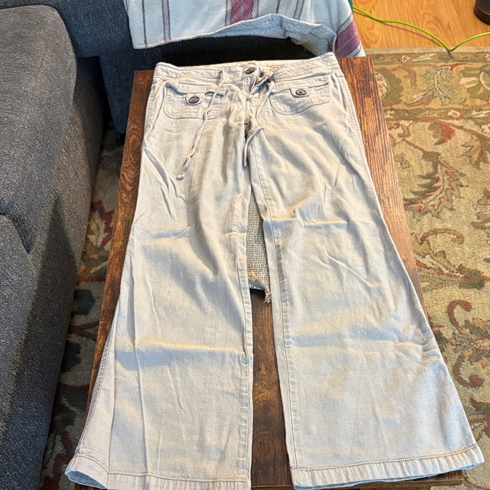 BeBop Light Gray Flare Jeans